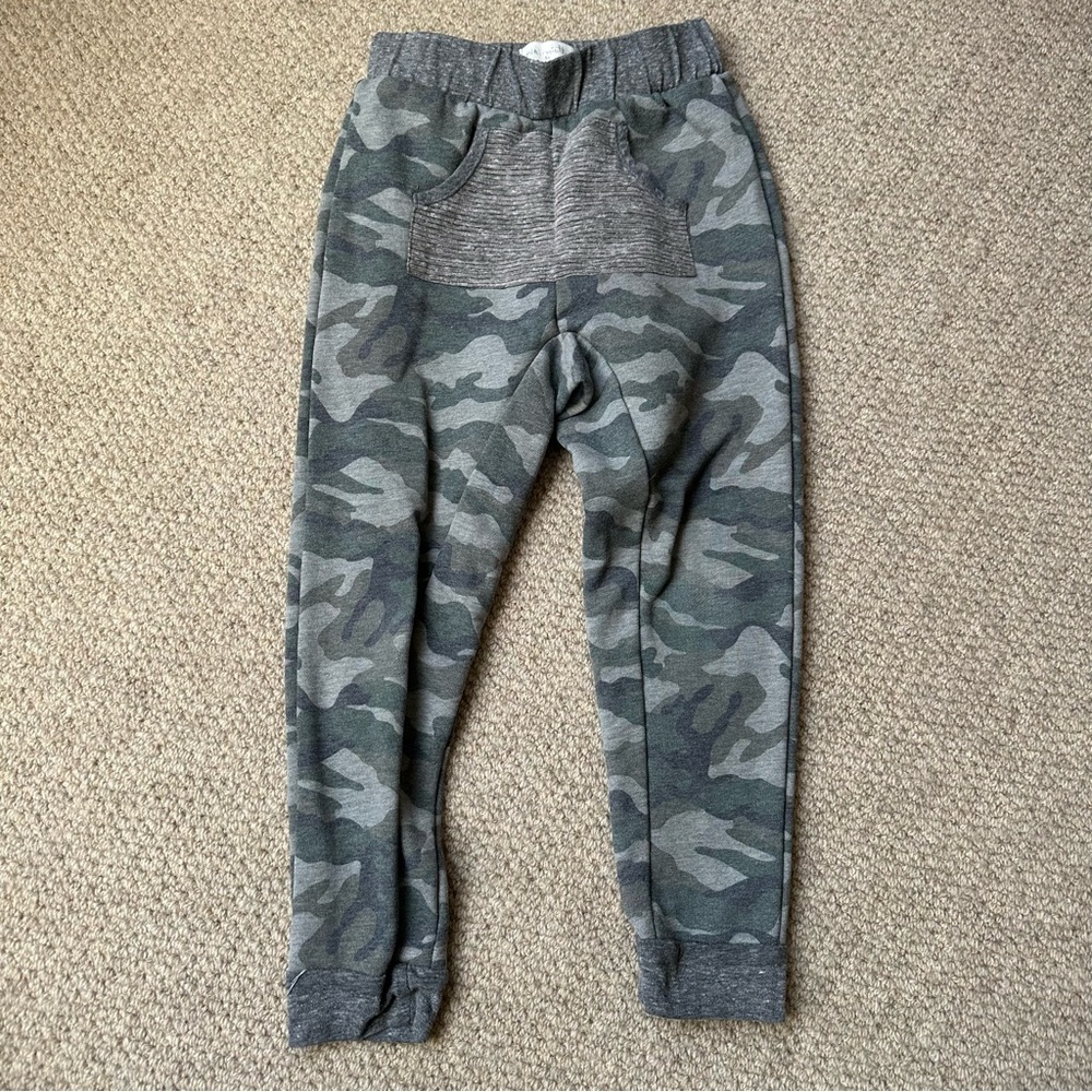 Miki Miette boys camo soft comfy jogger sweatpants pants size 5
